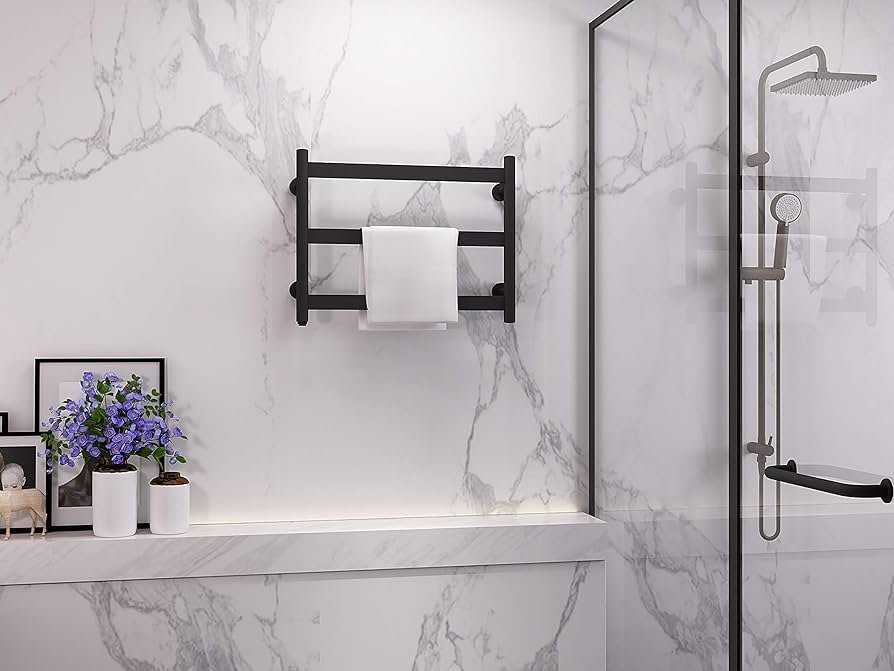 How to install a towel rail in the bathroom?