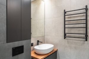 how to connect an electric towel rail without visible wires