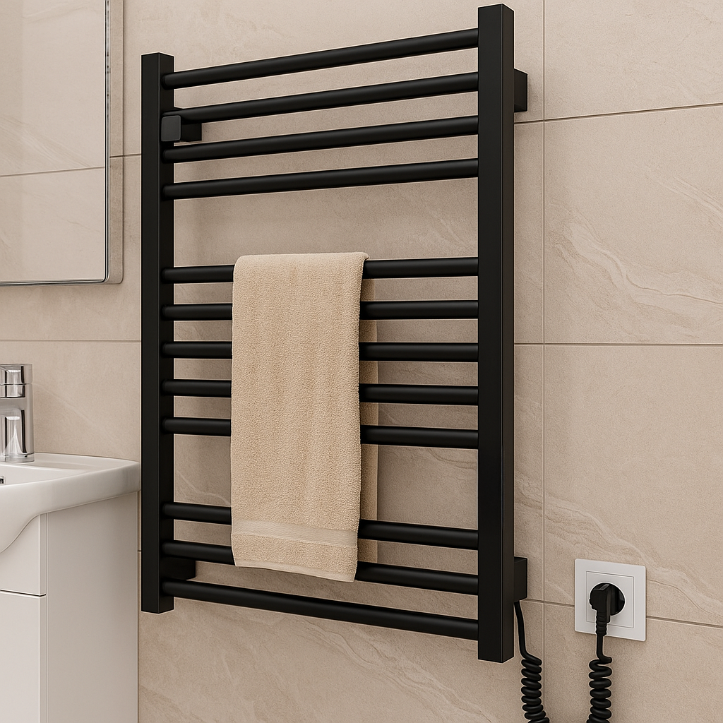 Electric Towel Dryer for a Small Bathroom
