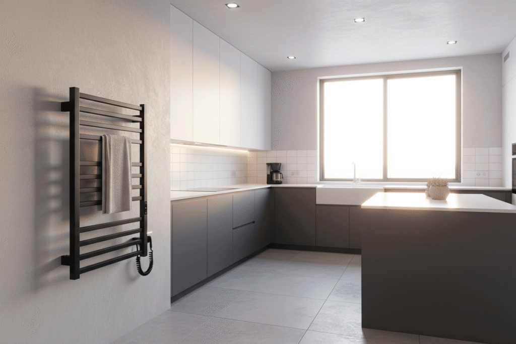 electric towel rail for kitchen